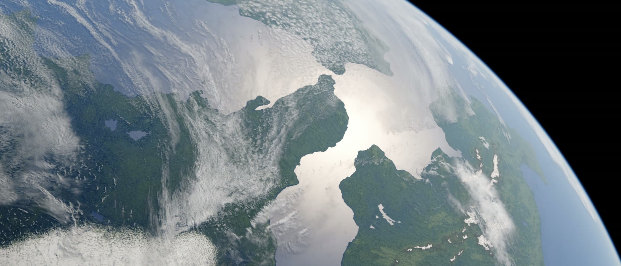 Exported globe rendered in Blender